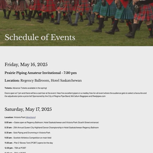 Saskatchewan Highland Gathering and Celtic Festival