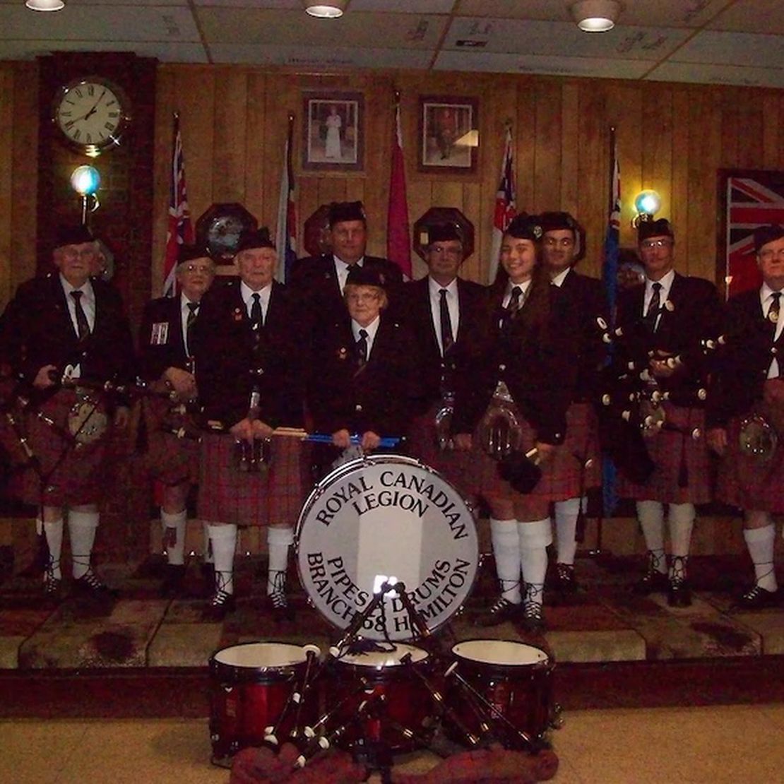 Branch 58 Royal Canadian Legion Pipes and Drums