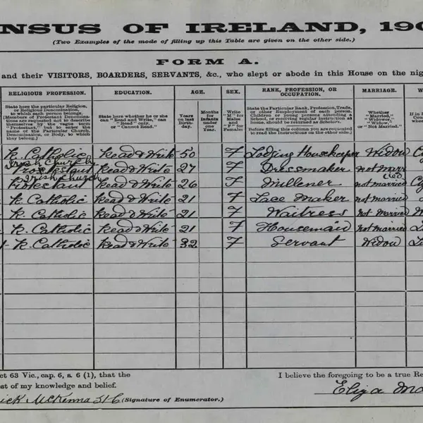 A census on this date shows the population of Ireland to be 4,458,775; this is the last census to be taken on the basis of baronies