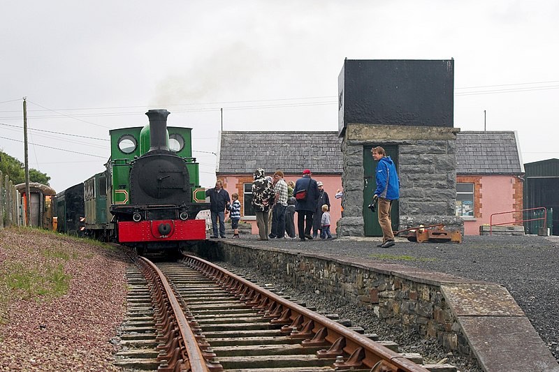 Charles Stewart Parnell turns the first sod for the West Clare Railway