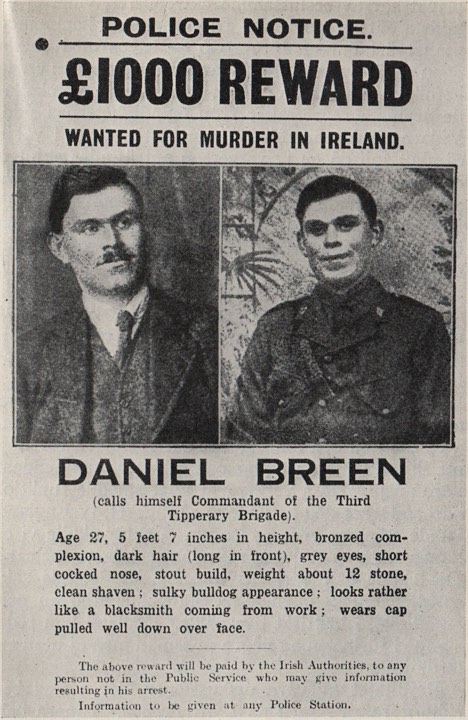 Two members of Royal Irish Constabulary are shot dead by Irish Volunteers in an ambush, Tipperary