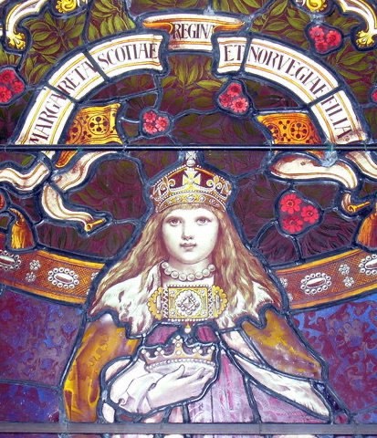 Queen Margaret, Maid of Norway (daughter of King Erik II) crowned