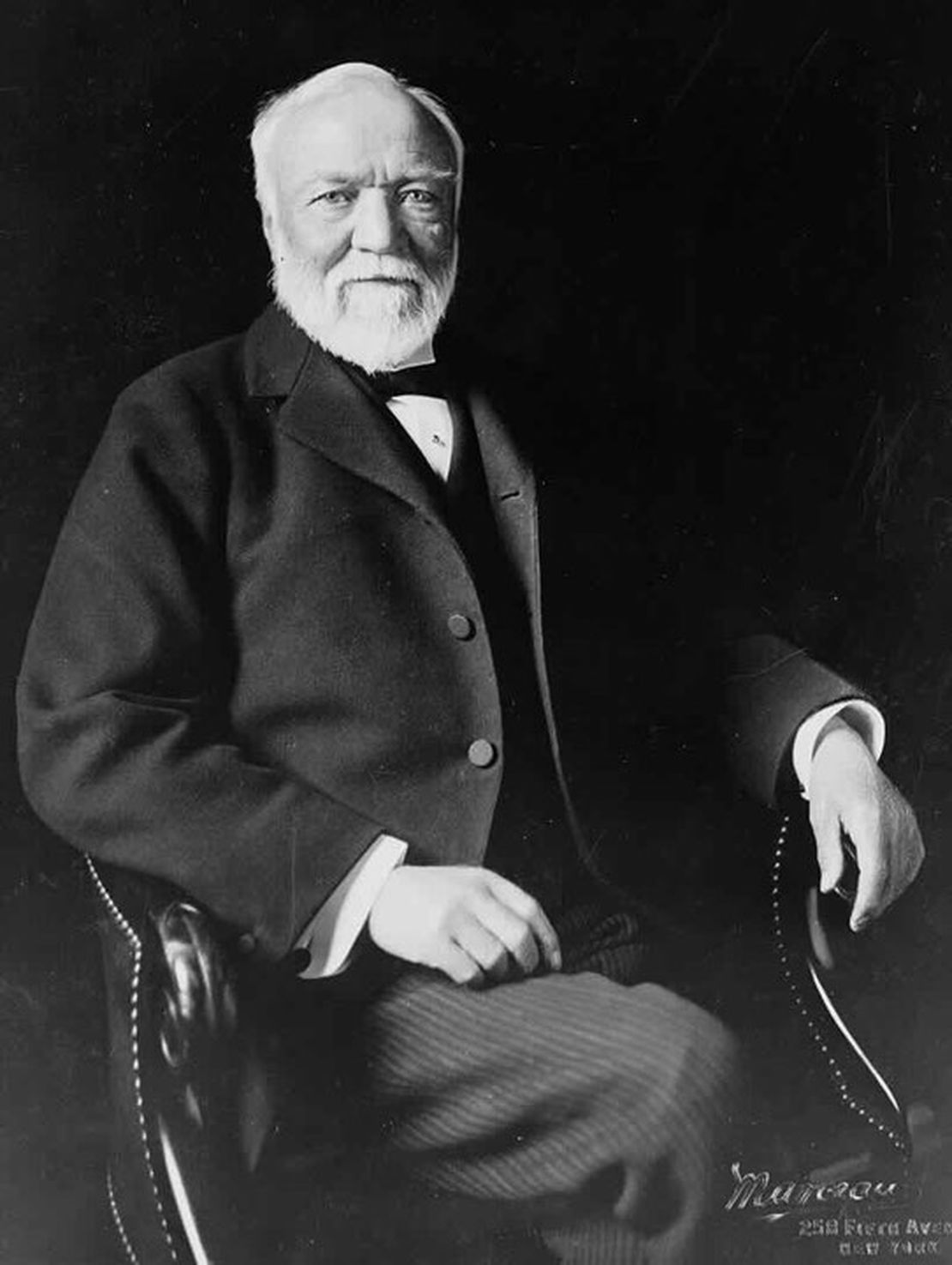 Andrew Carnegie, Steel magnate and philanthropist, born in Dunfermline Scotland