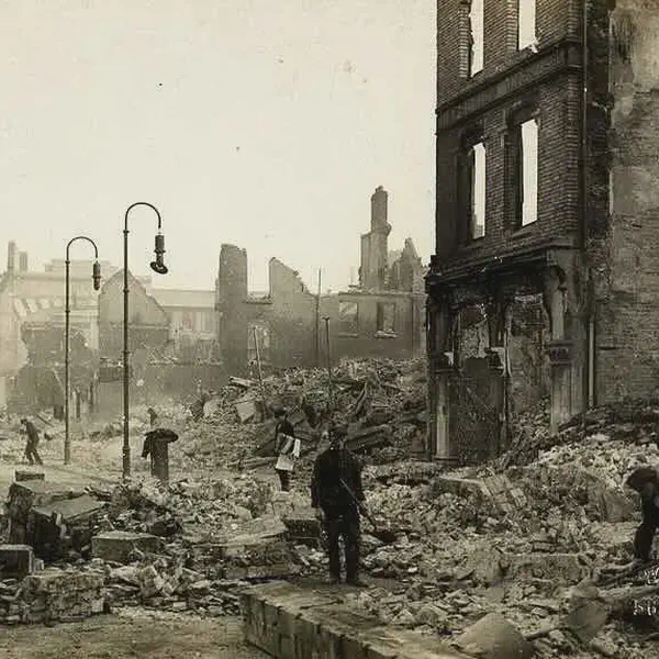 Cork City was burnt out by the Black and Tans