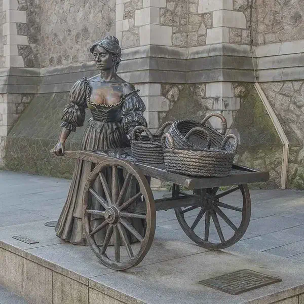 Molly Malone is christened in Dublin
