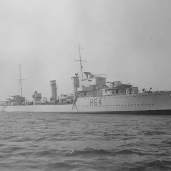 HMS Duchess, accidentally rammed by a battleship in thick fog, sunk with heavy loss of life