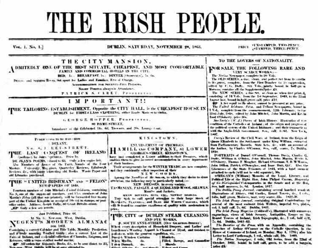 Foundation of the Fenian newspaper, Irish People