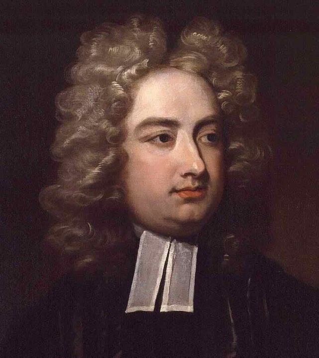 Jonathan Swift, poet, satirist and clergyman 1670, born in Dublin
