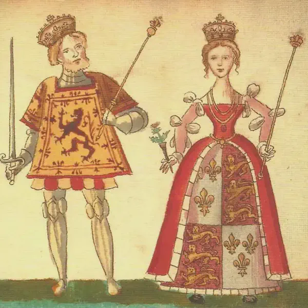 James I married Lady Joan Beaufort, daughter of the Earl of Somerset, in London