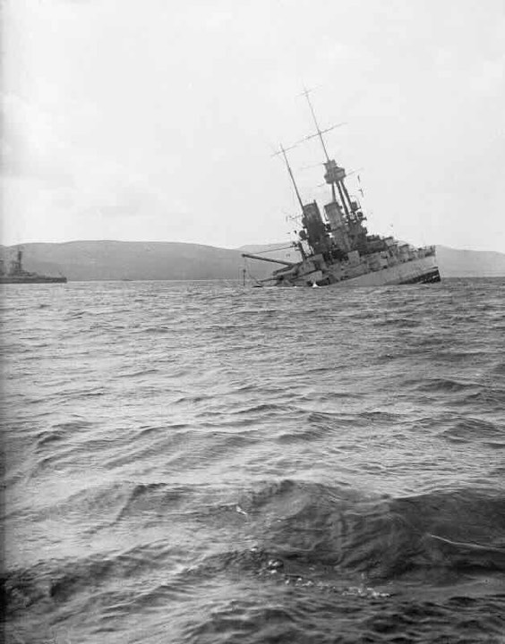 German battle fleet surrendered to the allies at Scapa Flow in Orkney