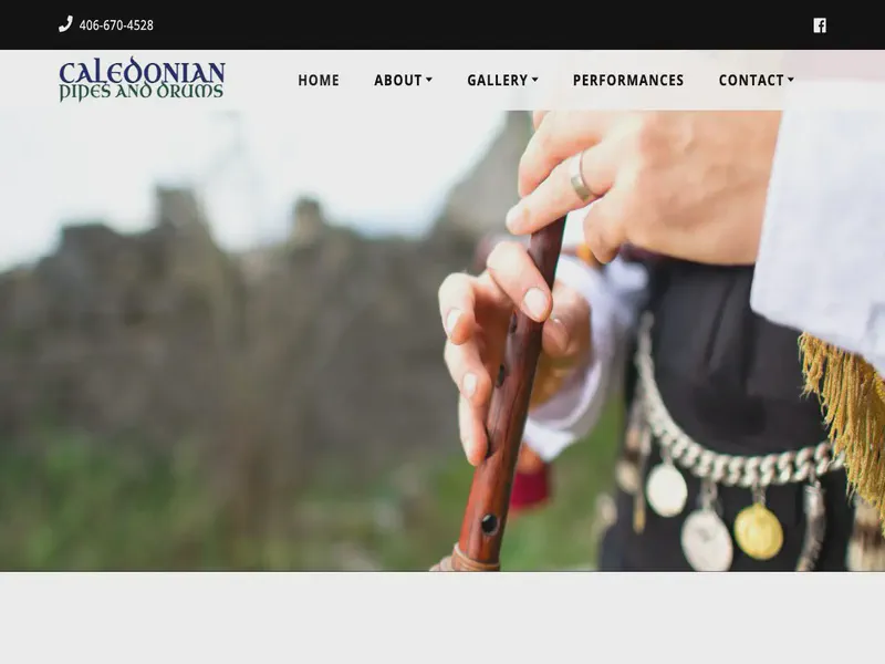 Website preview for www.billingsbagpipe.us