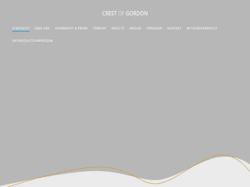 Website preview for www.crest-of-gordon.de